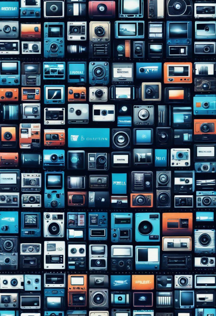 A visually striking collage depicting the evolution of adult content consumption, featuring vintage film reels blending into modern digital screens streaming explicit content. Include iconic adult film imagery flowing seamlessly into sleek, minimalist designs symbolizing modernity, with a gradient background that transitions from retro hues to vibrant digital blues. The concept highlights the contrast between past and present, drawing viewers into the narrative of change. super-realistic. vibrant colors. dynamic composition.